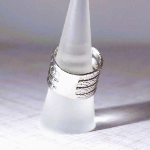 Sterling Silver Ring Multi Band Size 5-1/2 - Picture 7 of 14